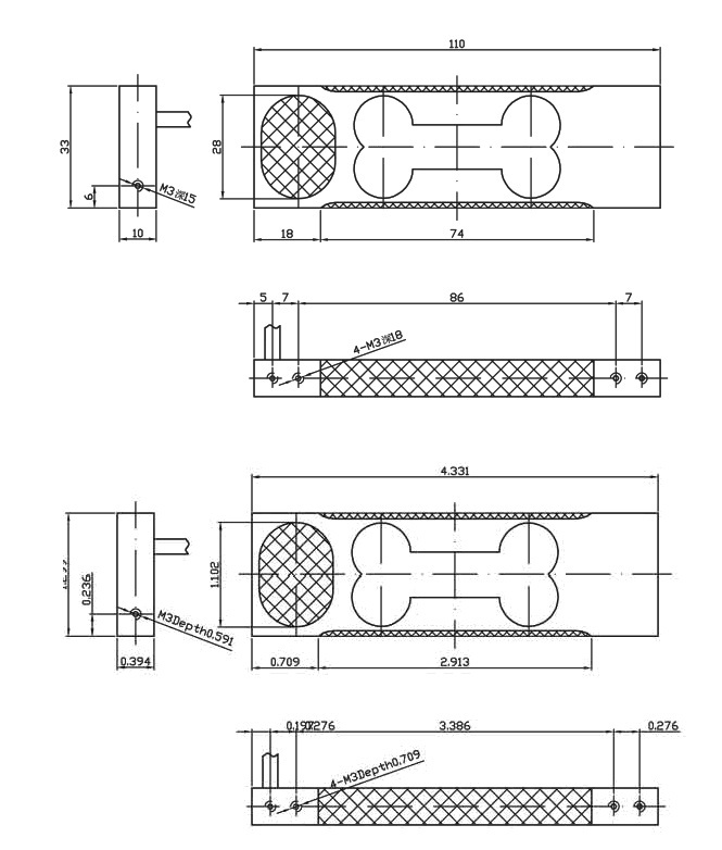 天平傳感器651C-300g 天平傳感器651C-300g